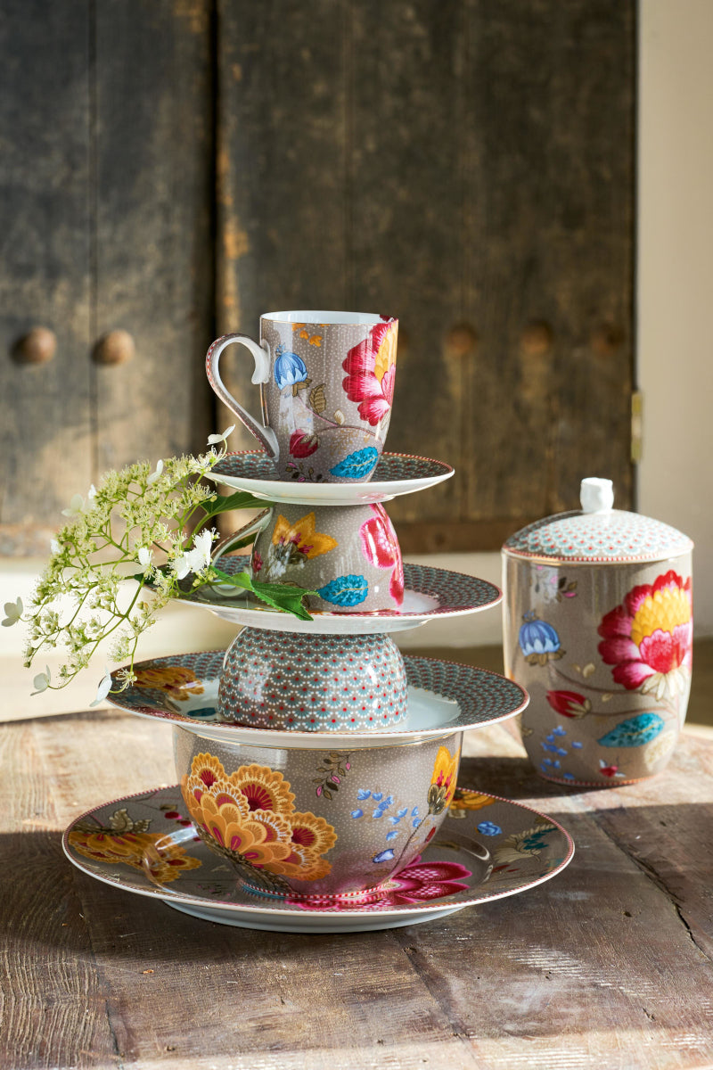 PIP STUDIO Blooming Tales Fantasy Khaki Bowl 23cm Lifestyle2