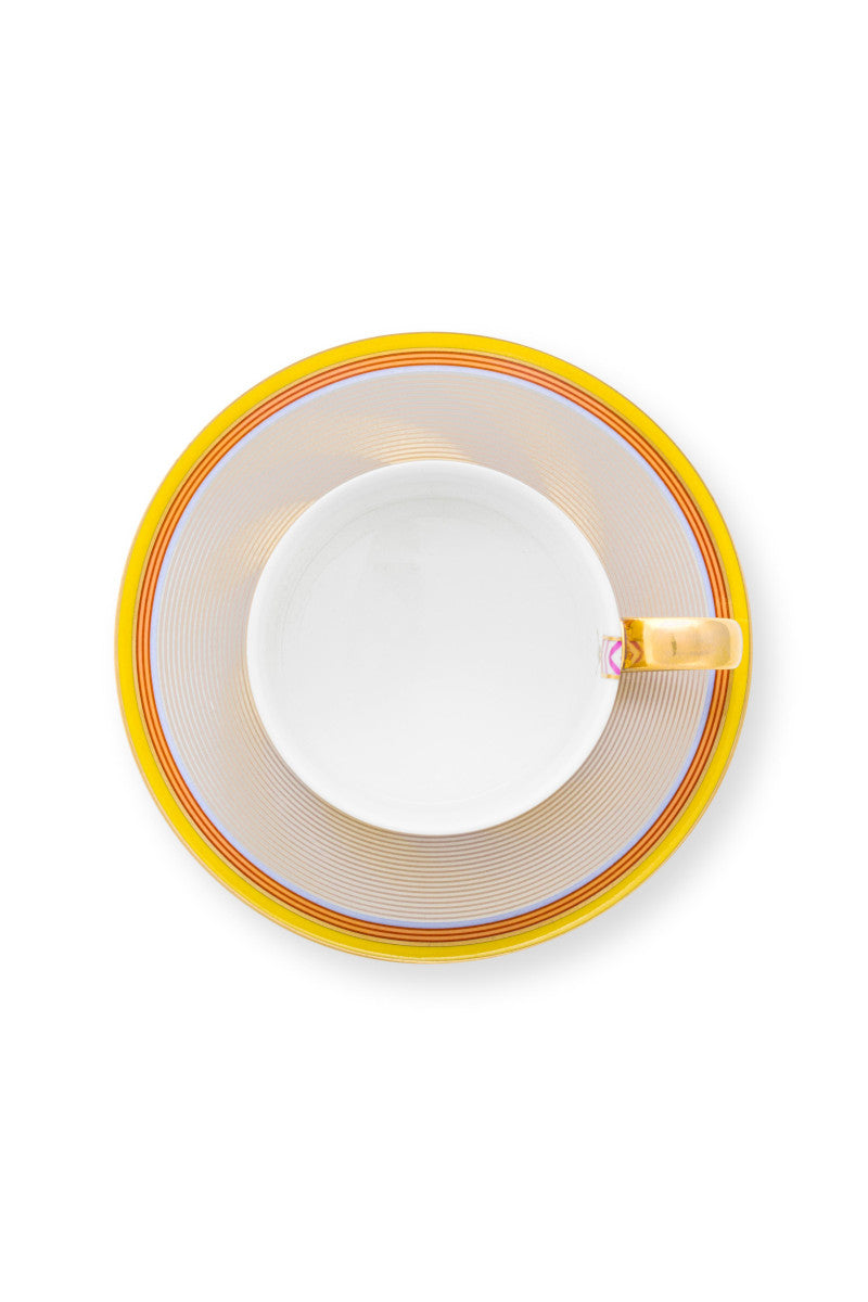 PIP STUDIO Chique Stripes Tasse m.U. gelb 220ml