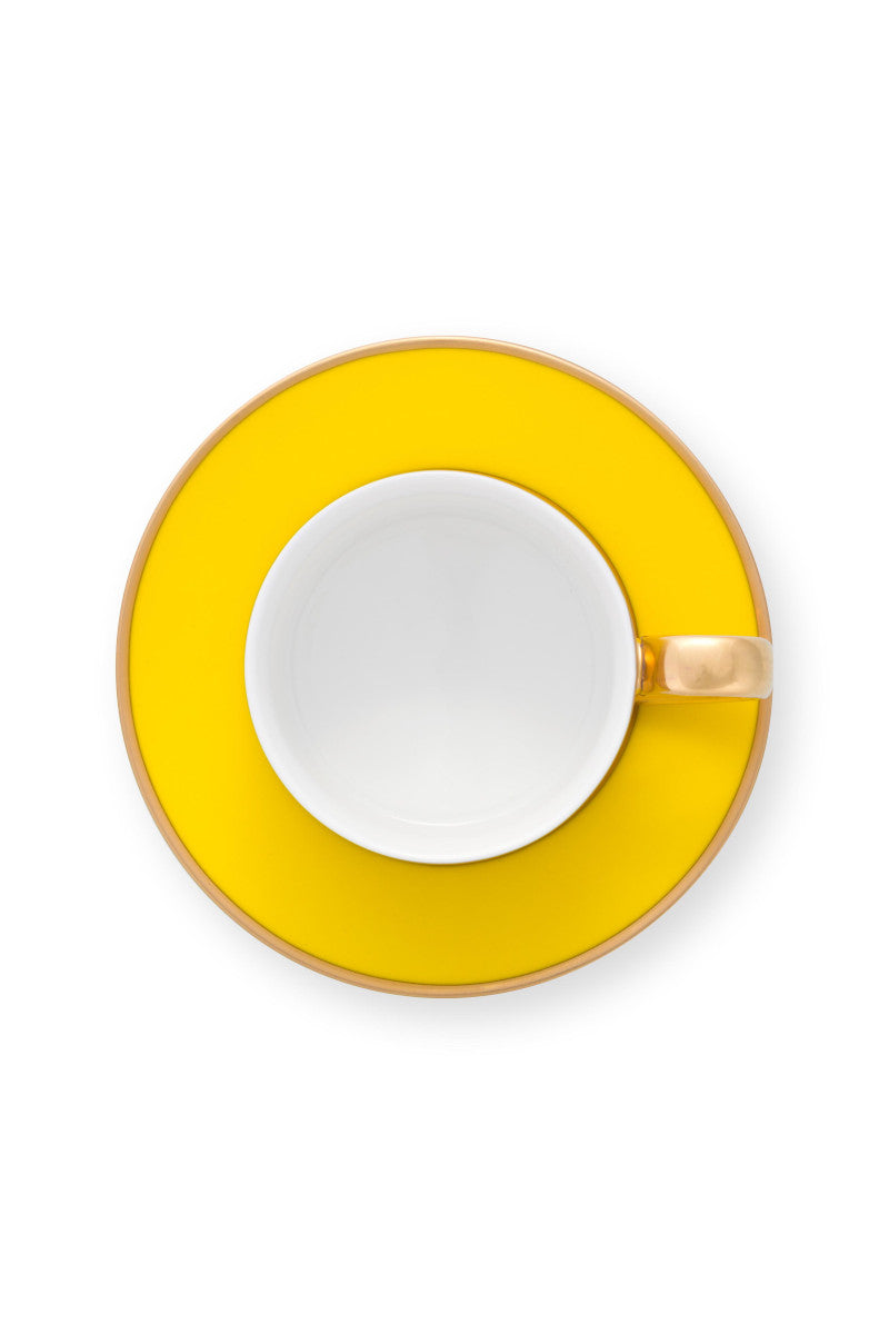 PIP STUDIO Chique Espressotasse m.U. gold-gelb 120ml