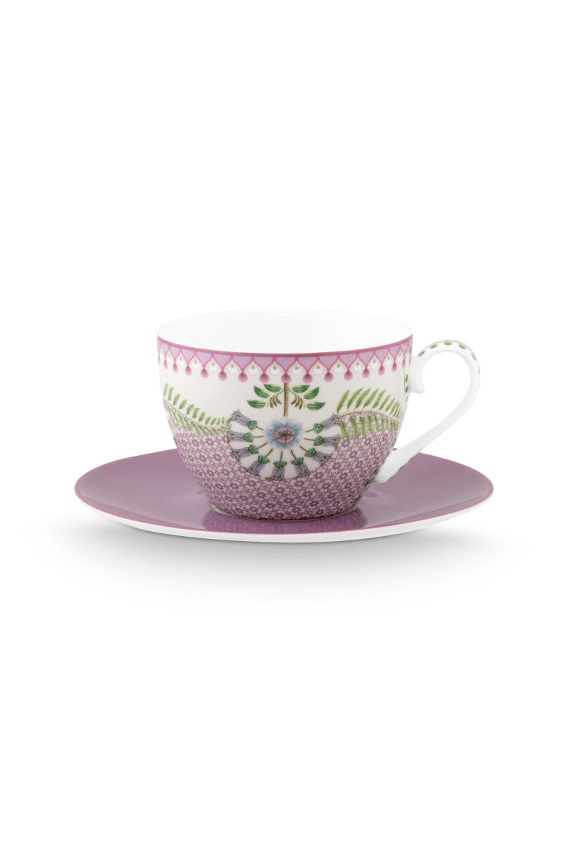 PIP STUDIO Lily/Lotus Tasse m.U. lila 280ml 4tlg