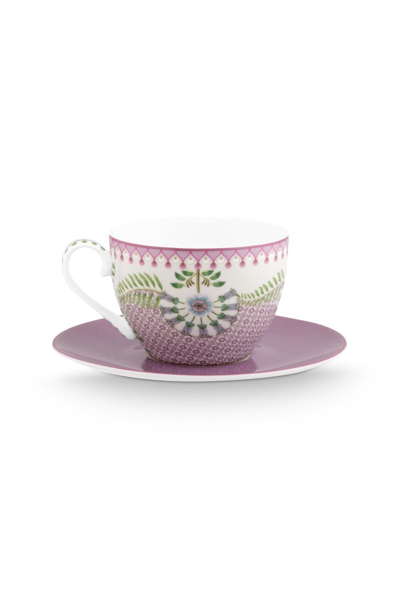 PIP STUDIO Lily/Lotus Tasse m.U. lila 280ml 4tlg