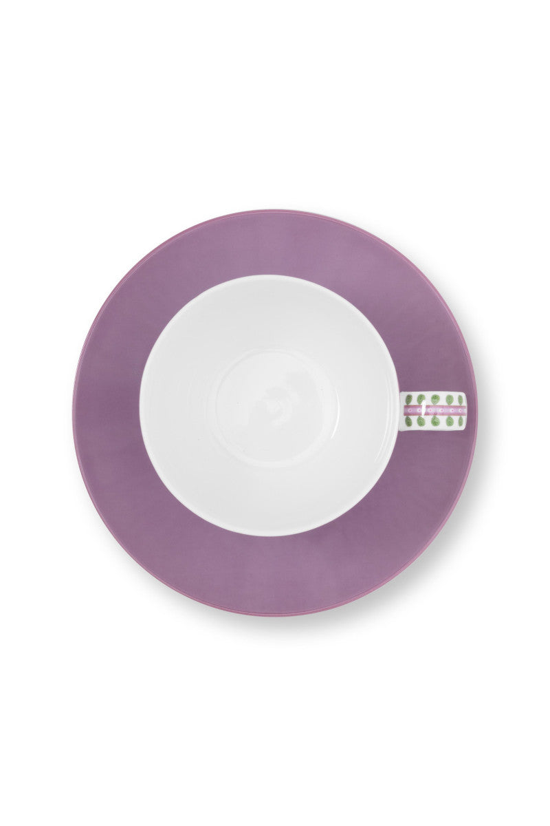 PIP STUDIO Lily/Lotus Tasse m.U. lila 280ml 4tlg