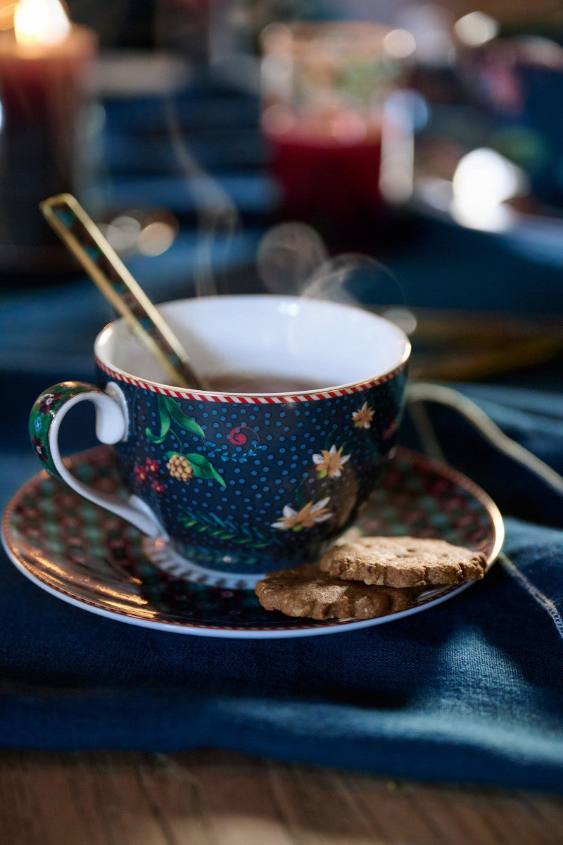 PIP STUDIO Berry Blues Kaffeetasse m.U. blau 280ml – Tischideen & Ambiente