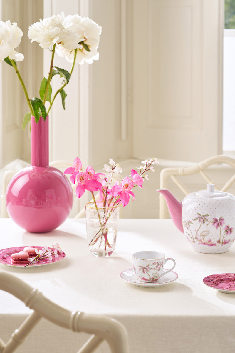 PIP STUDIO Jolie Dots Gold Pink Espressotasse mit Untertasse 120ml Lifestyle 1