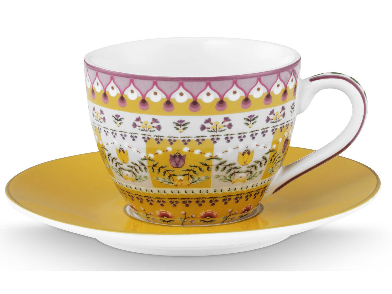 PIP STUDIO Lily&Lotus Moon Delight Yellow Espressotasse mit Untertasse 0,12l Freisteller1