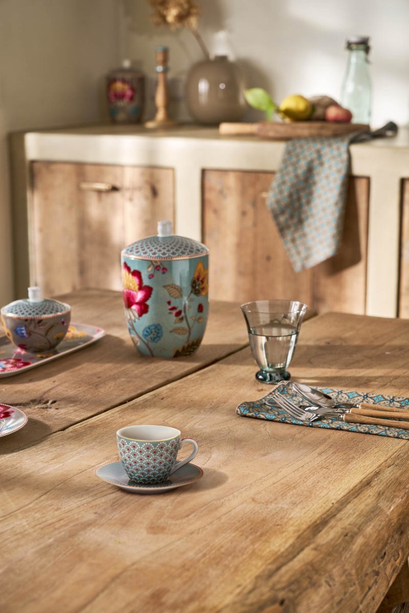 PIP STUDIO Blooming Tales Blue Espressotasse mit Untertasse 0,12l - Produktbild 4