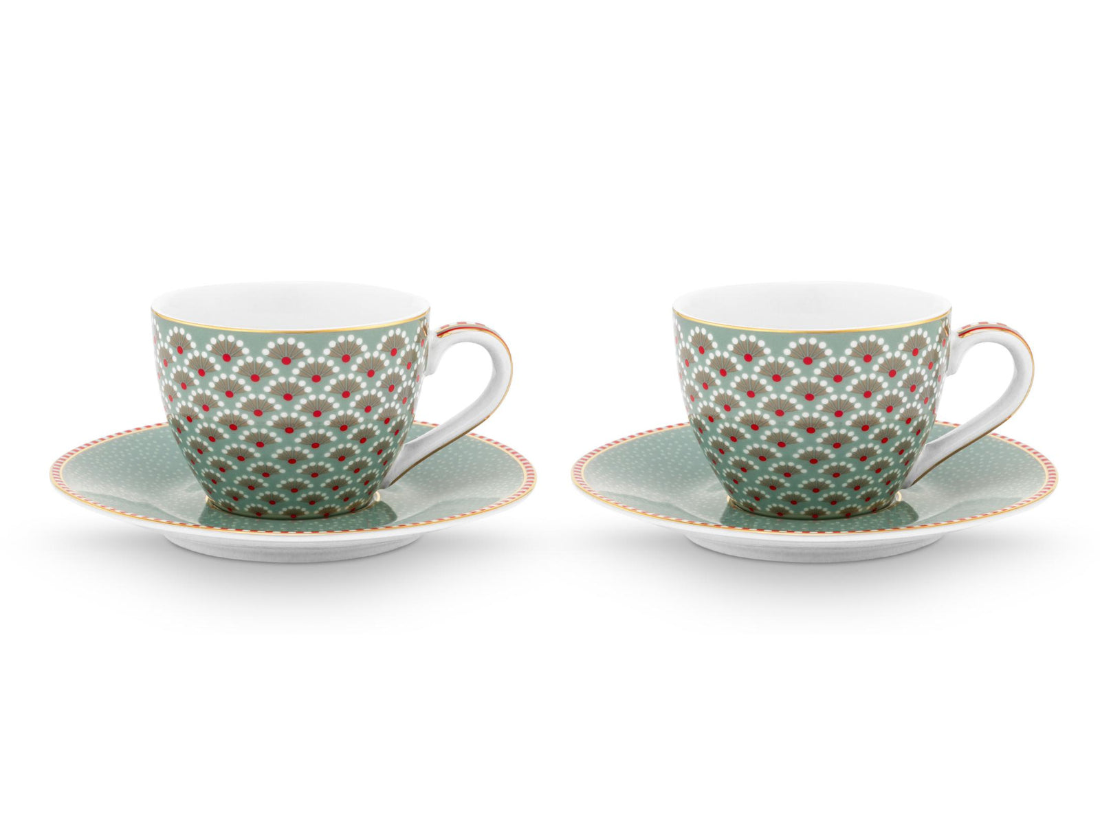 PIP STUDIO Blooming Tales Blue Espressotasse mit Untertasse 0,12l Set2 Freisteller2
