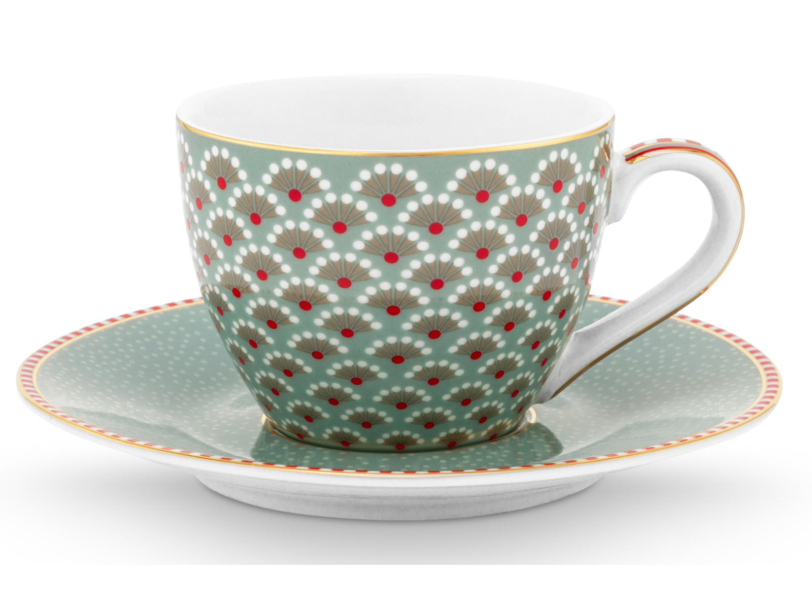 PIP STUDIO Blooming Tales Blue Espressotasse mit Untertasse 0,12l Set2 Freisteller3