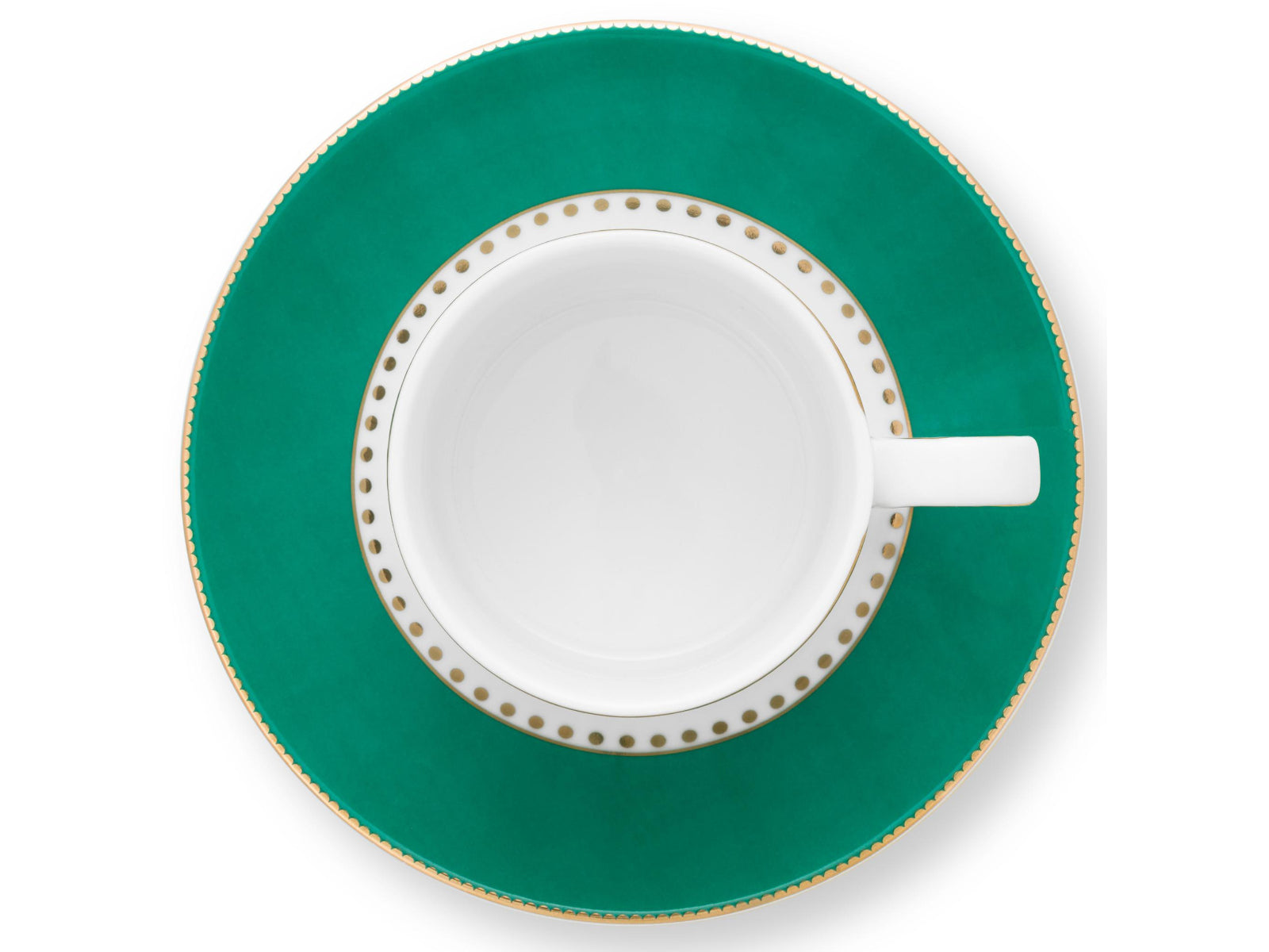 PIP STUDIO Love Birds Stripes Emerald-Green Espressotasse mit Untertasse 0,125l Set2 Freisteller5