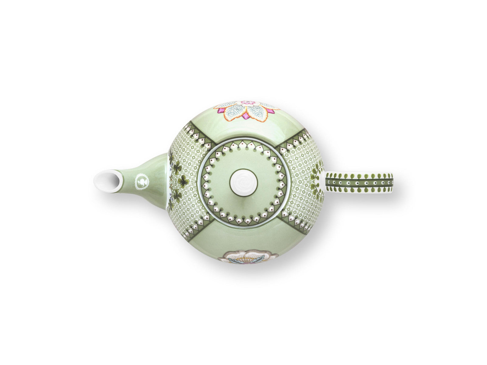 PIP STUDIO Lily&Lotus Tiles Light Green Teekanne 1,6l Freisteller 3