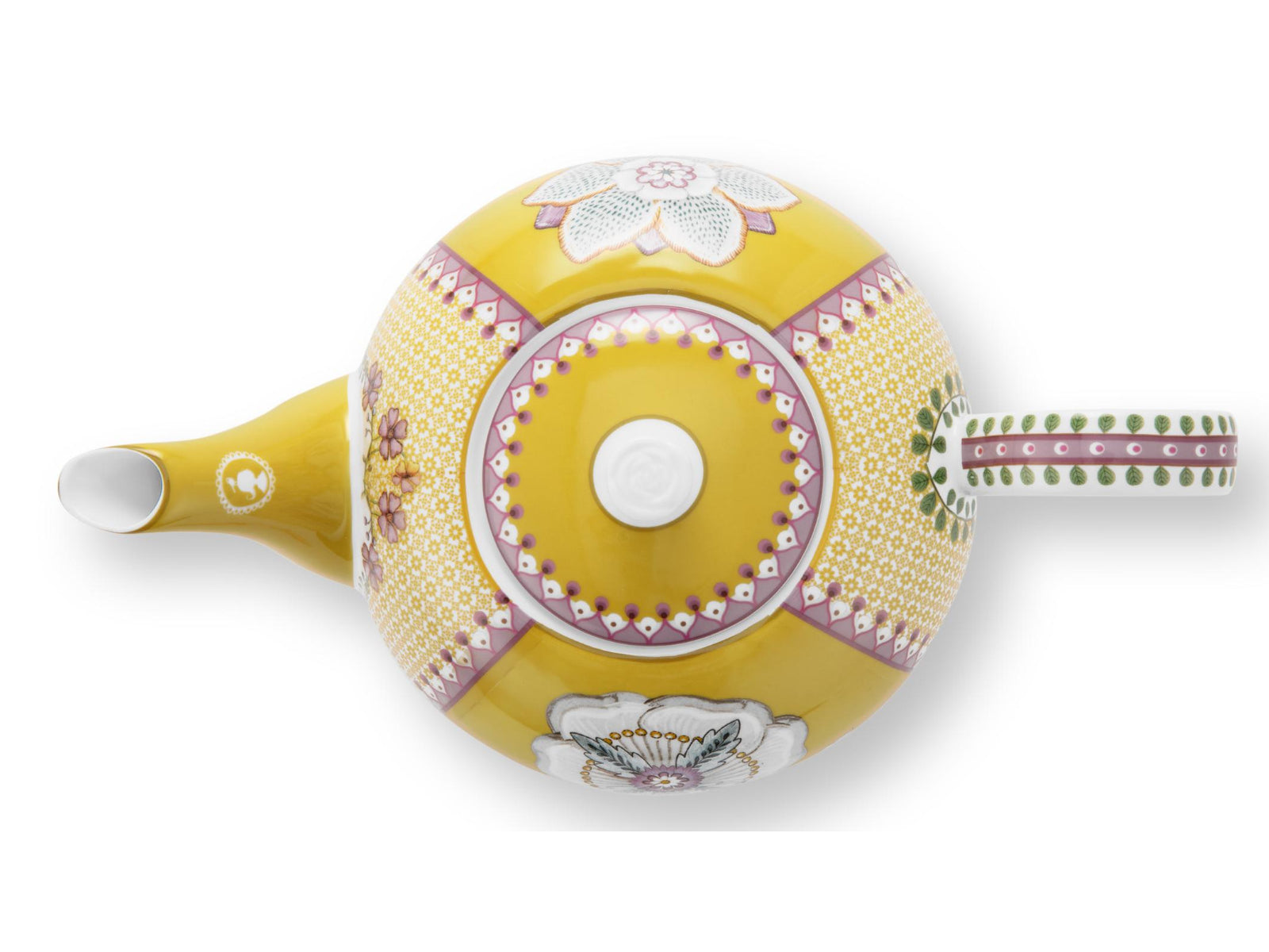 PIP STUDIO Lily&Lotus Tiles Yellow Large Teekanne 1,6l Freisteller3