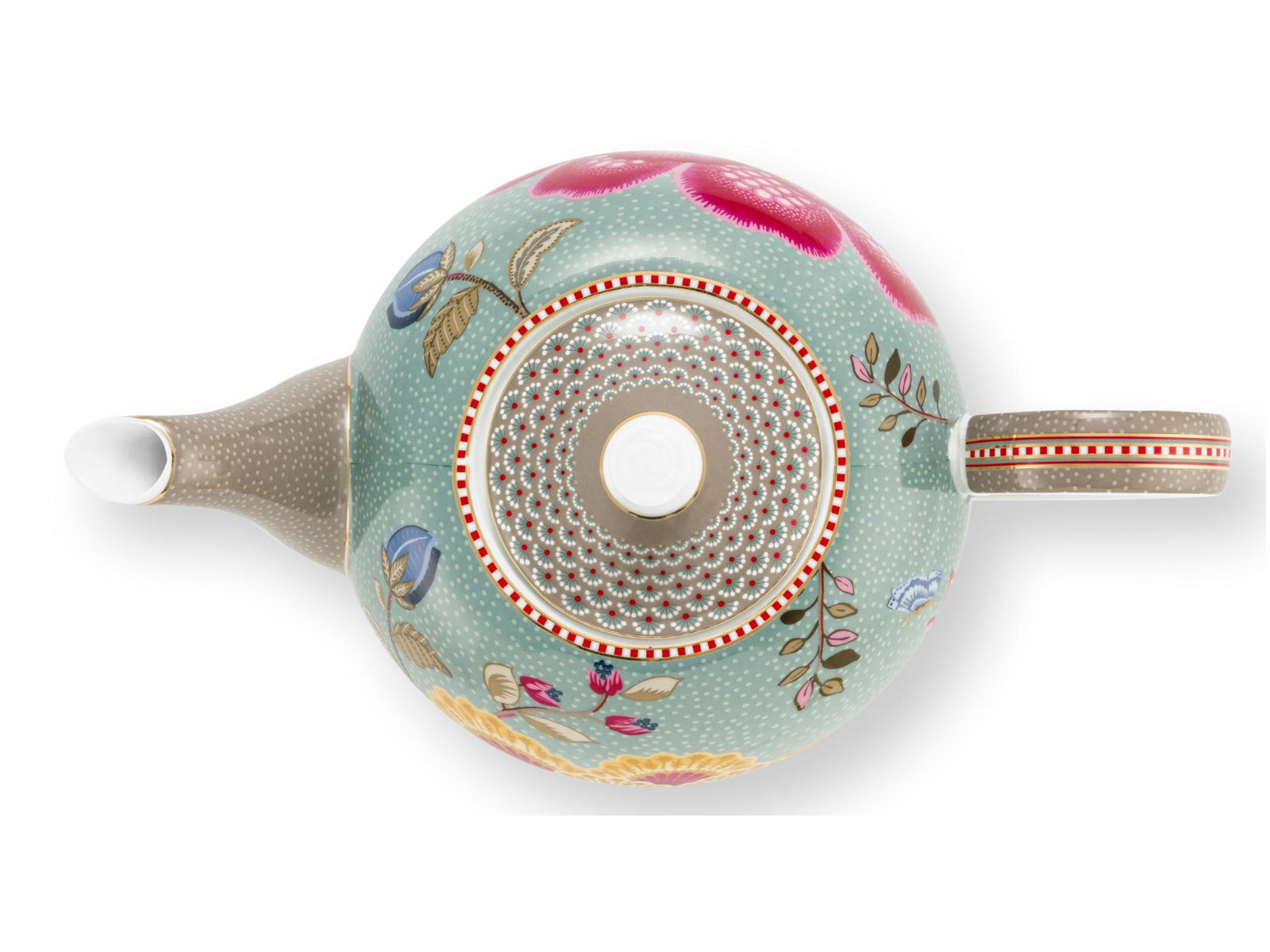 PIP STUDIO Blooming Tales Fantasy Khaki-Blue Teekanne Large 1,6l Freisteller3