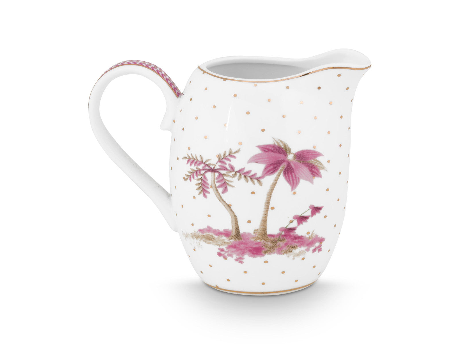 PIP STUDIO Jolie Dots Gold Pink Krug 250ml Freisteller 2