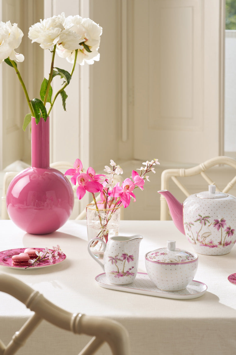 PIP STUDIO Jolie Dots Gold Pink Zuckerdose 300ml Lifestyle 1