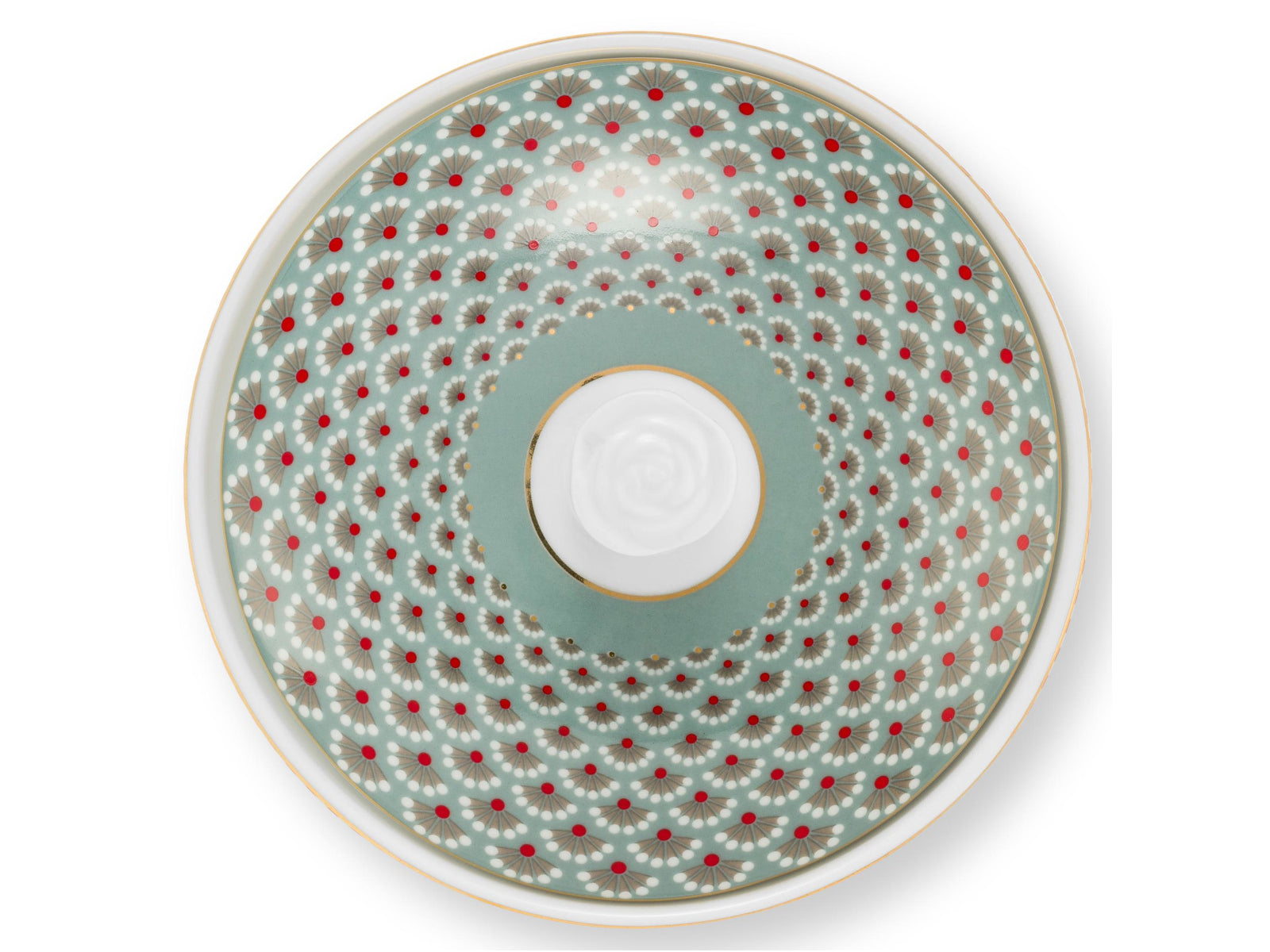 PIP STUDIO Blooming Tales Fantasy Khaki-Blue Zuckerdose 0,3l Freisteller3