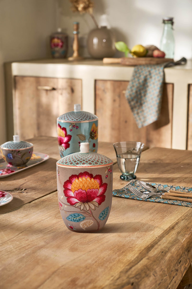 PIP STUDIO Blooming Tales Fantasy Khaki Aufbewahrungsdose 1,5l Lifestyle1