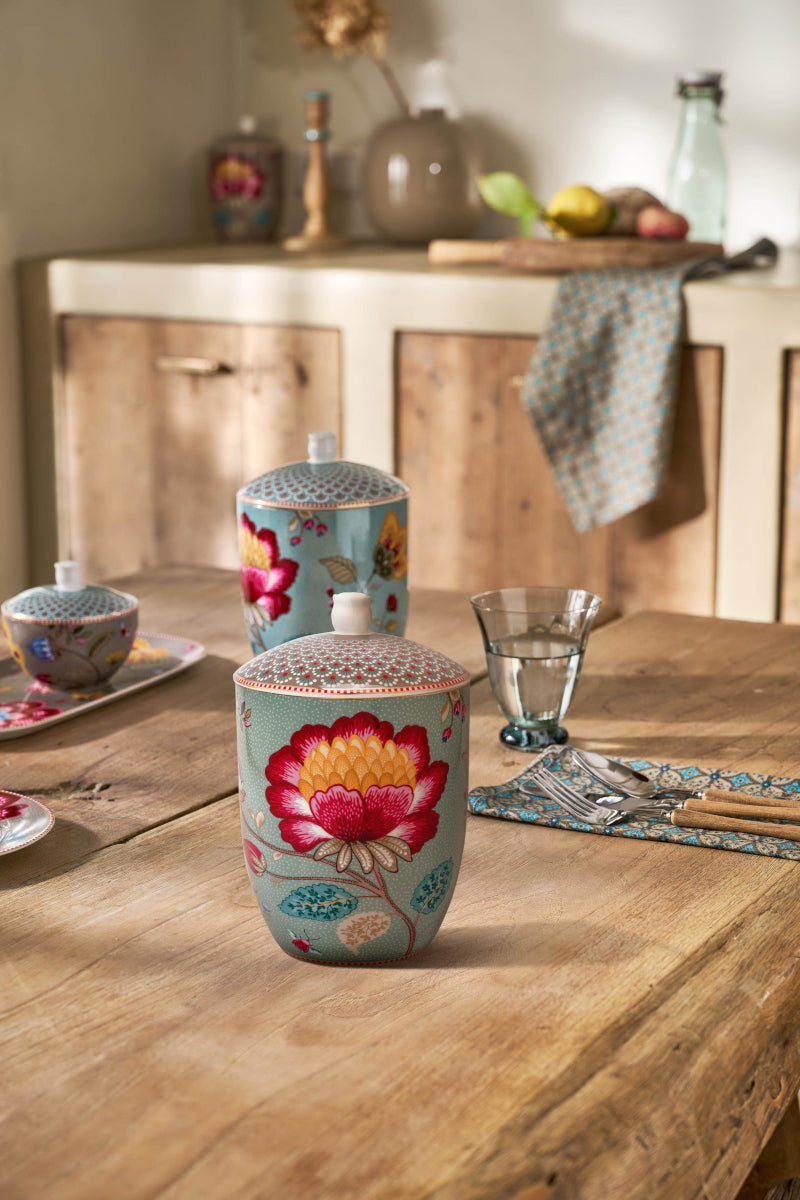 PIP STUDIO Blooming Tales Fantasy Blue Aufbewahrungsdose 1,5l Lifestyle1