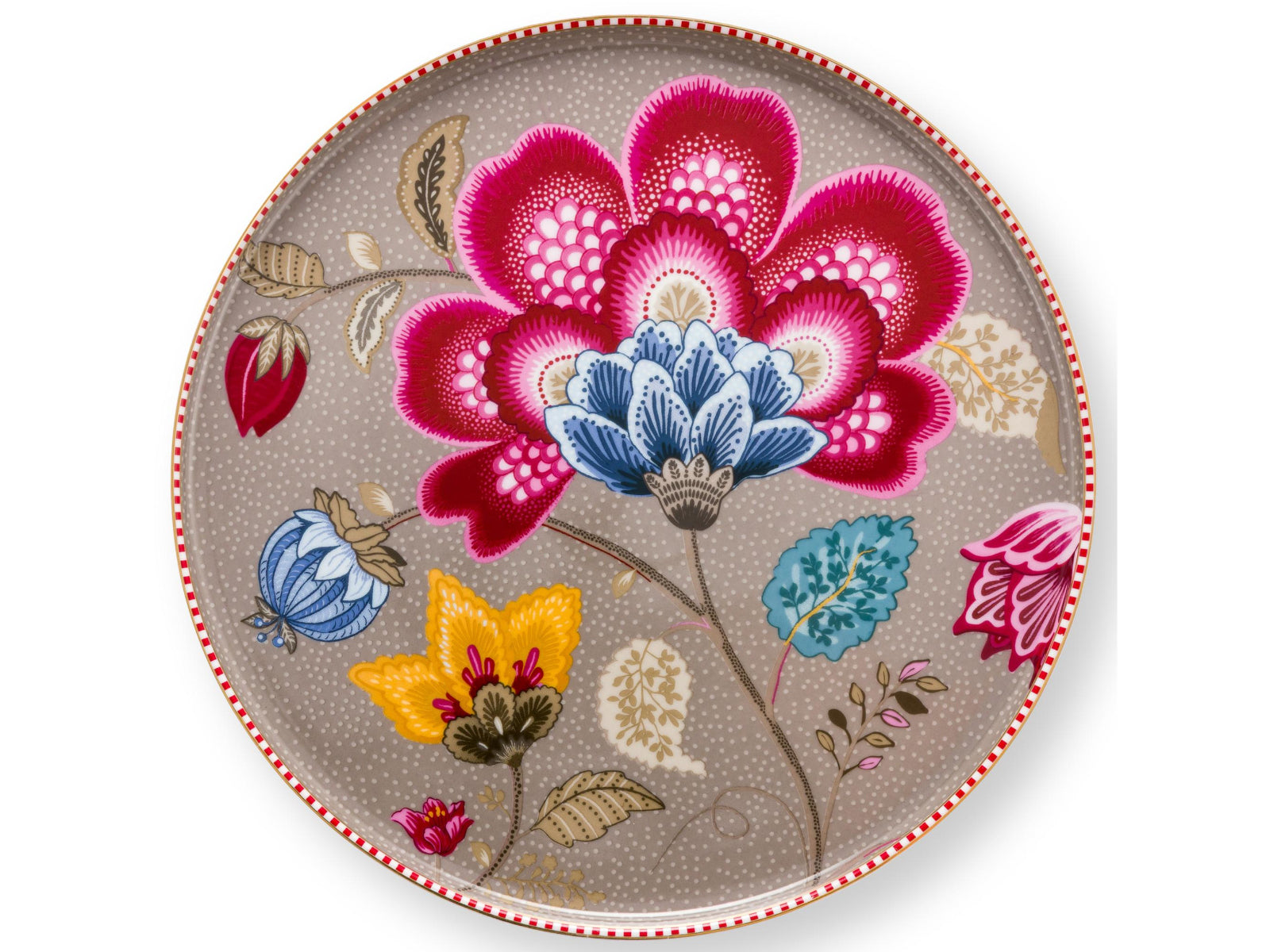 PIP STUDIO Blooming Tales Fantasy Khaki mini Kuchenplatte 21cm Freisteller2