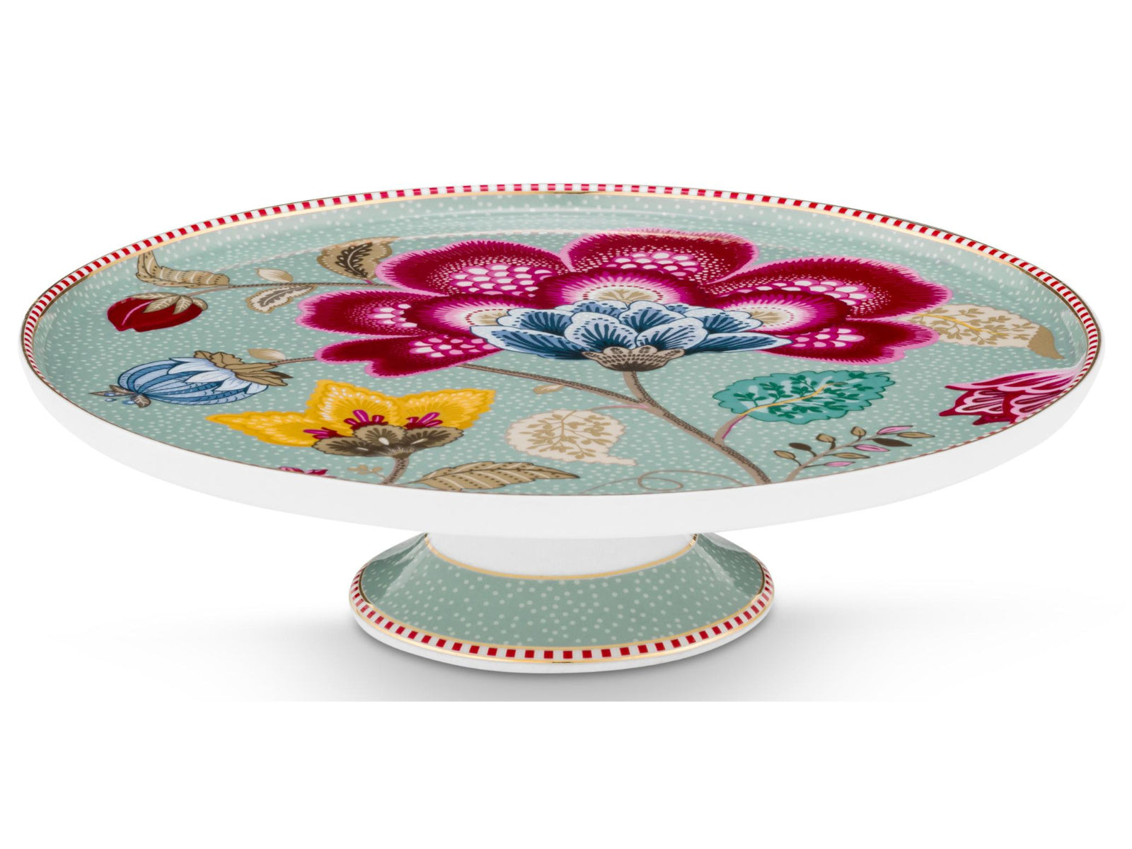 PIP STUDIO Blooming Tales Fantasy Blue mini Kuchenplatte 21cm Freisteller1