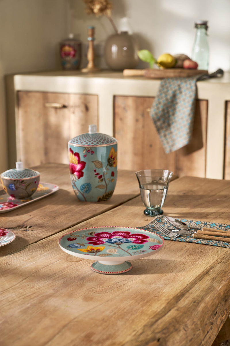 PIP STUDIO Blooming Tales Fantasy Blue mini Kuchenplatte 21cm Lifestyle