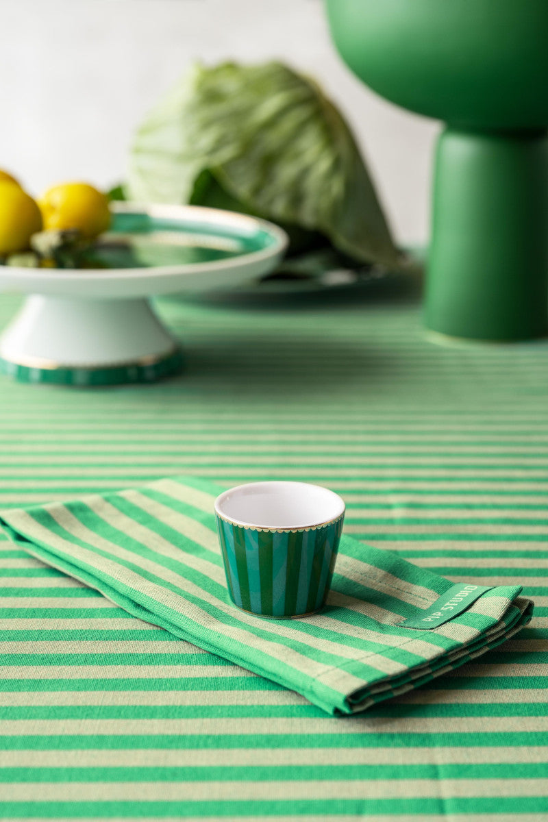 PIP STUDIO Love Birds Stripes Eierbecher grün – Tischideen & Ambiente