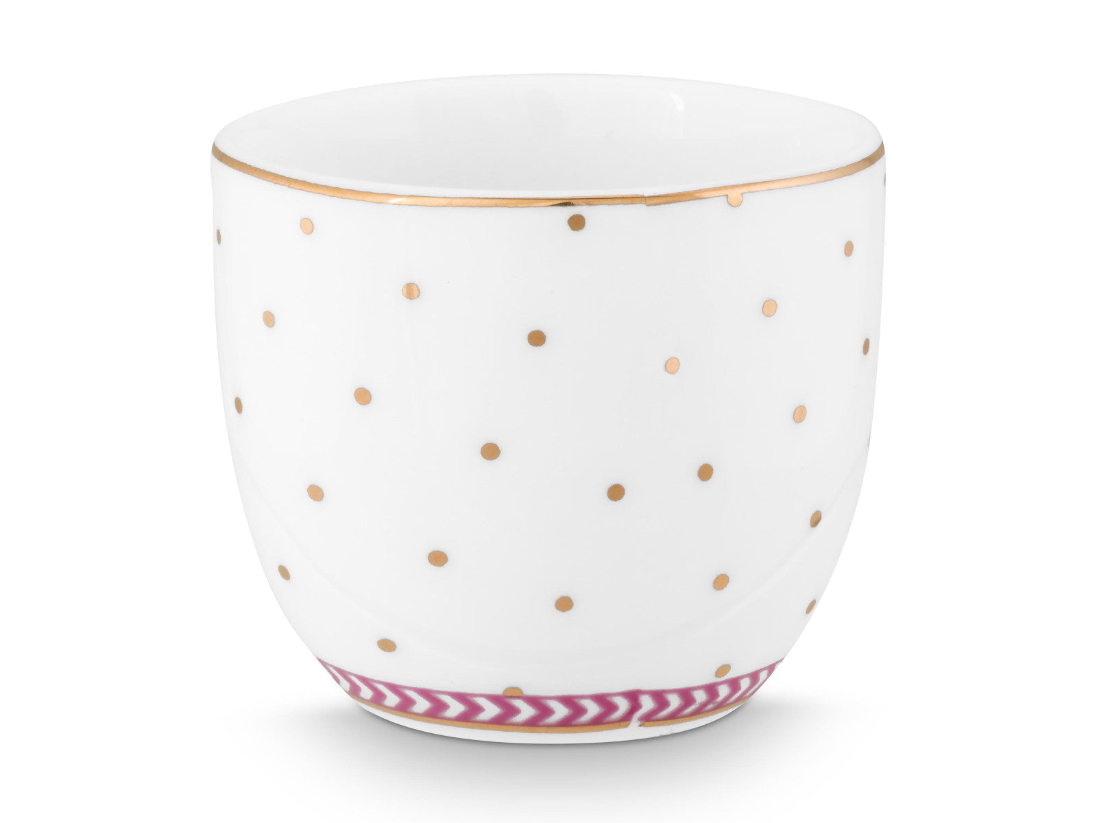 PIP STUDIO Jolie Dots Gold Pink Eierbecher 7cm Freisteller 2