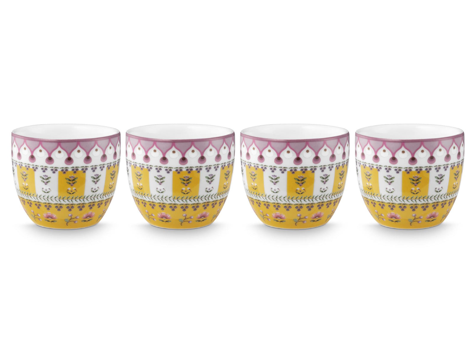 PIP STUDIO Lily&Lotus Moon Delight Yellow Eierbecher 4cm Set4 Freisteller2