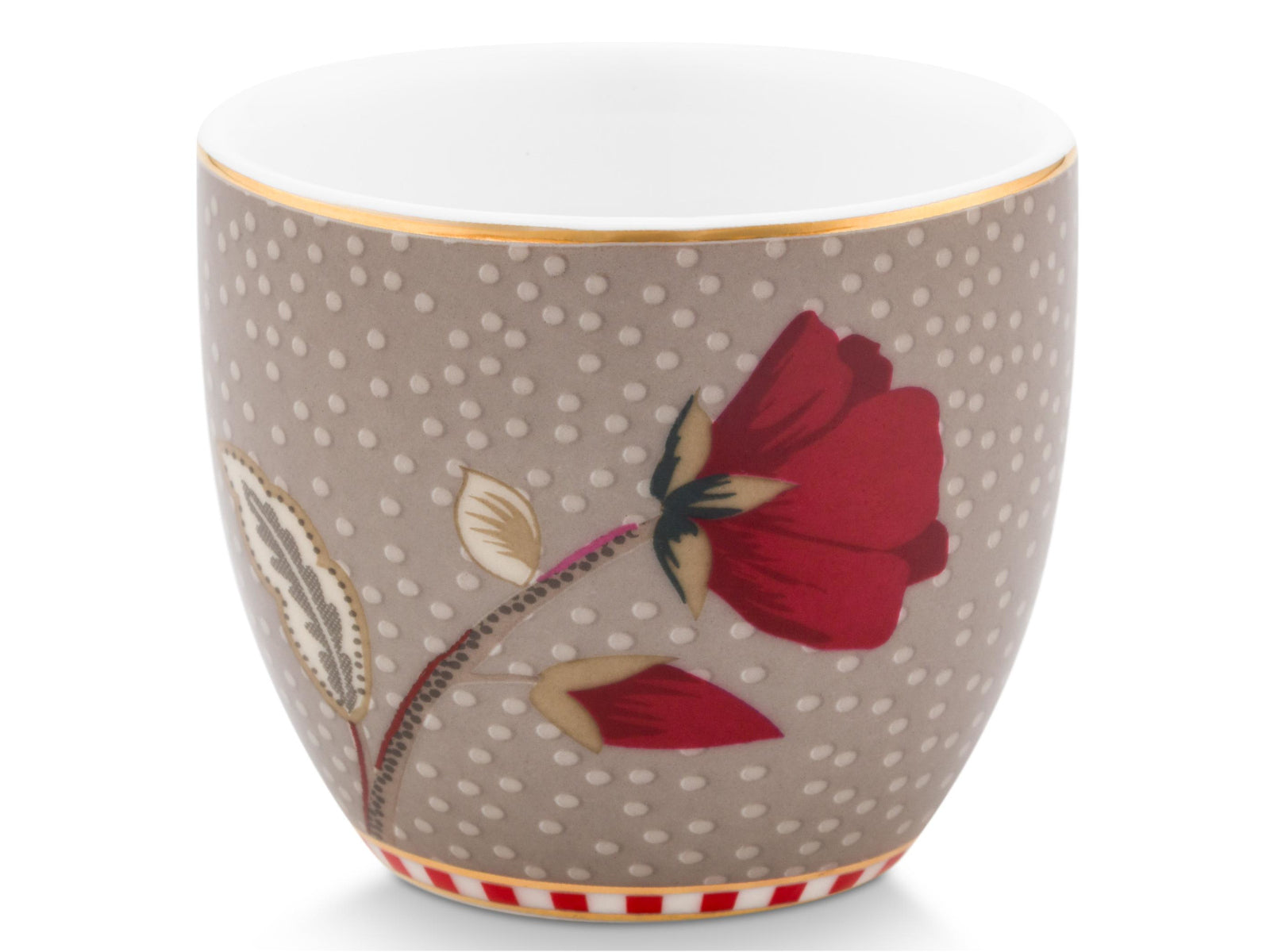 PIP STUDIO Blooming Tales Fantasy Khaki Eierbecher 5cm Set4 Freisteller3