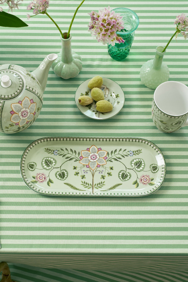 PIP STUDIO Lily&Lotus Light Green Kuchenplatte 33,3x15,5cm Lifestyle 1