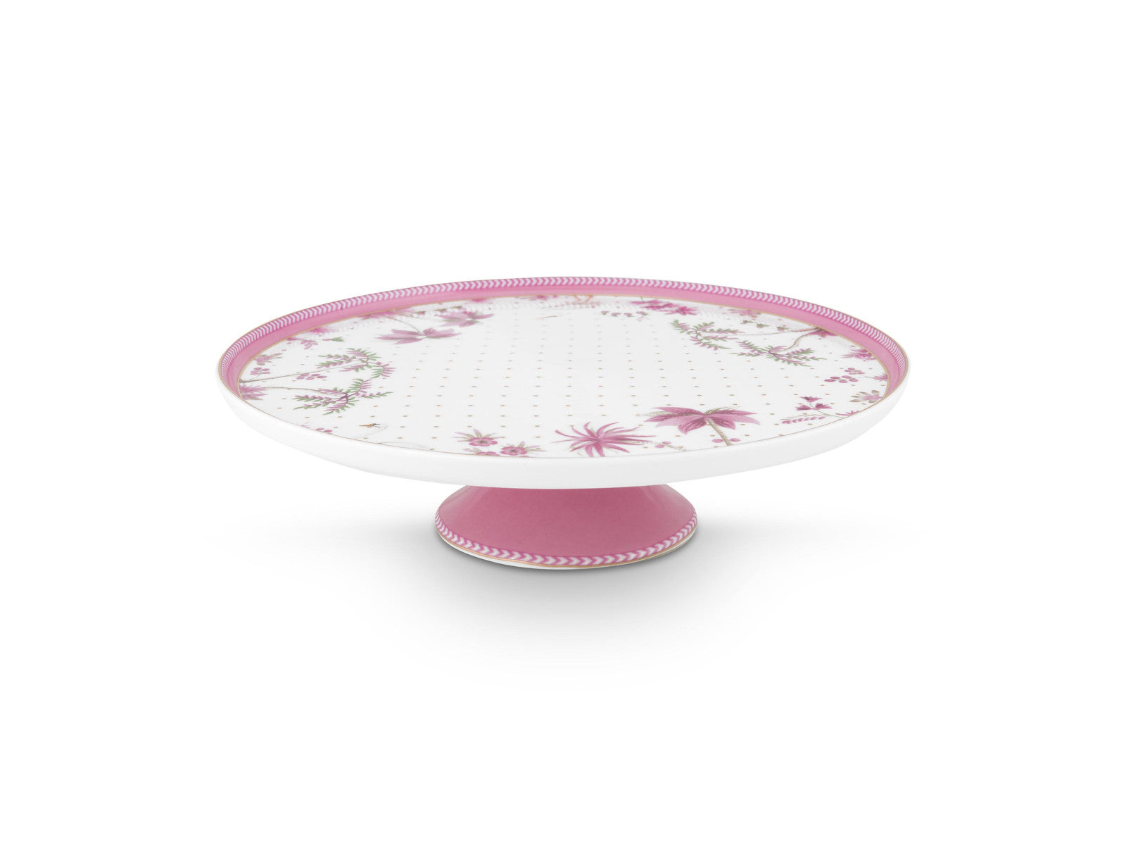 PIP STUDIO Jolie Dots Gold Pink Kuchenplatte 21cm Freisteller 1