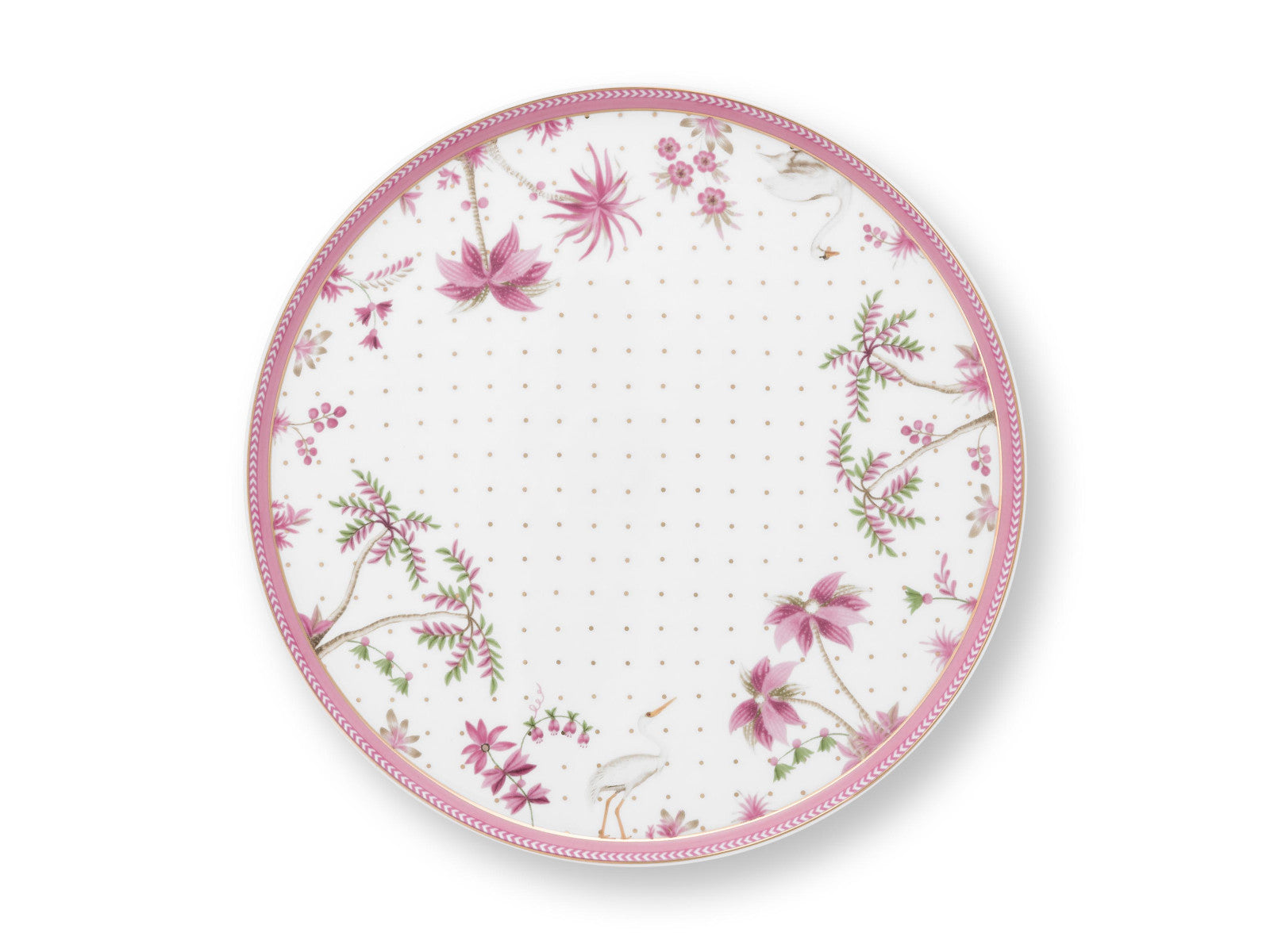 PIP STUDIO Jolie Dots Gold Pink Kuchenplatte 21cm Freisteller 2