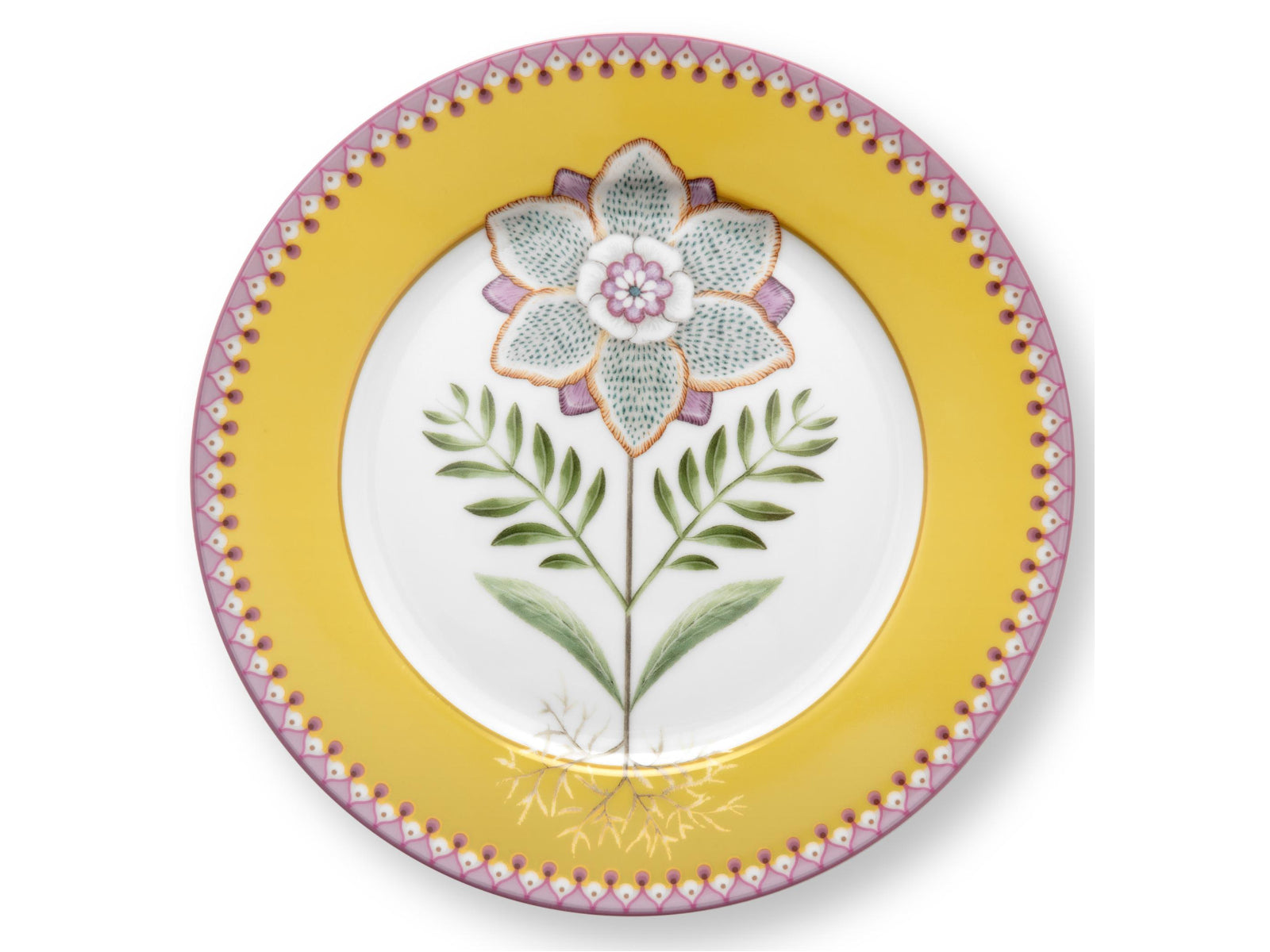 PIP STUDIO Lily&Lotus Yellow Etagere 3tlg Freisteller6