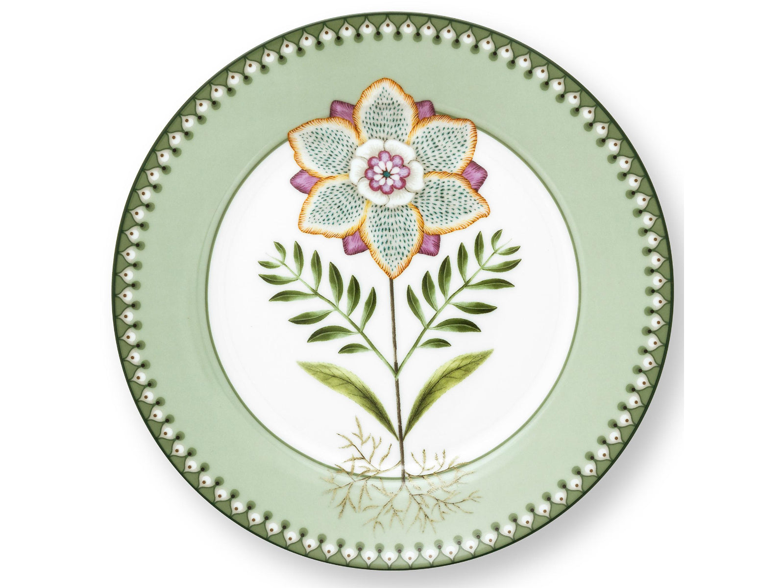 PIP STUDIO Lily&Lotus Light Green Etagere 3tlg Freisteller6