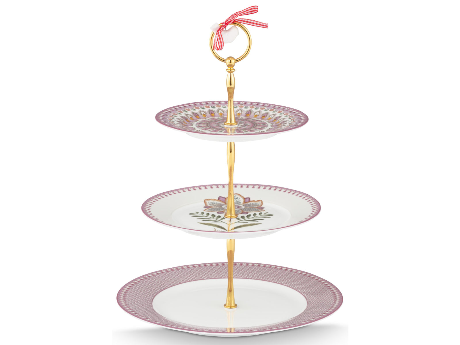 PIP STUDIO Lily&Lotus Lilac Etagere 3tlg Freisteller2