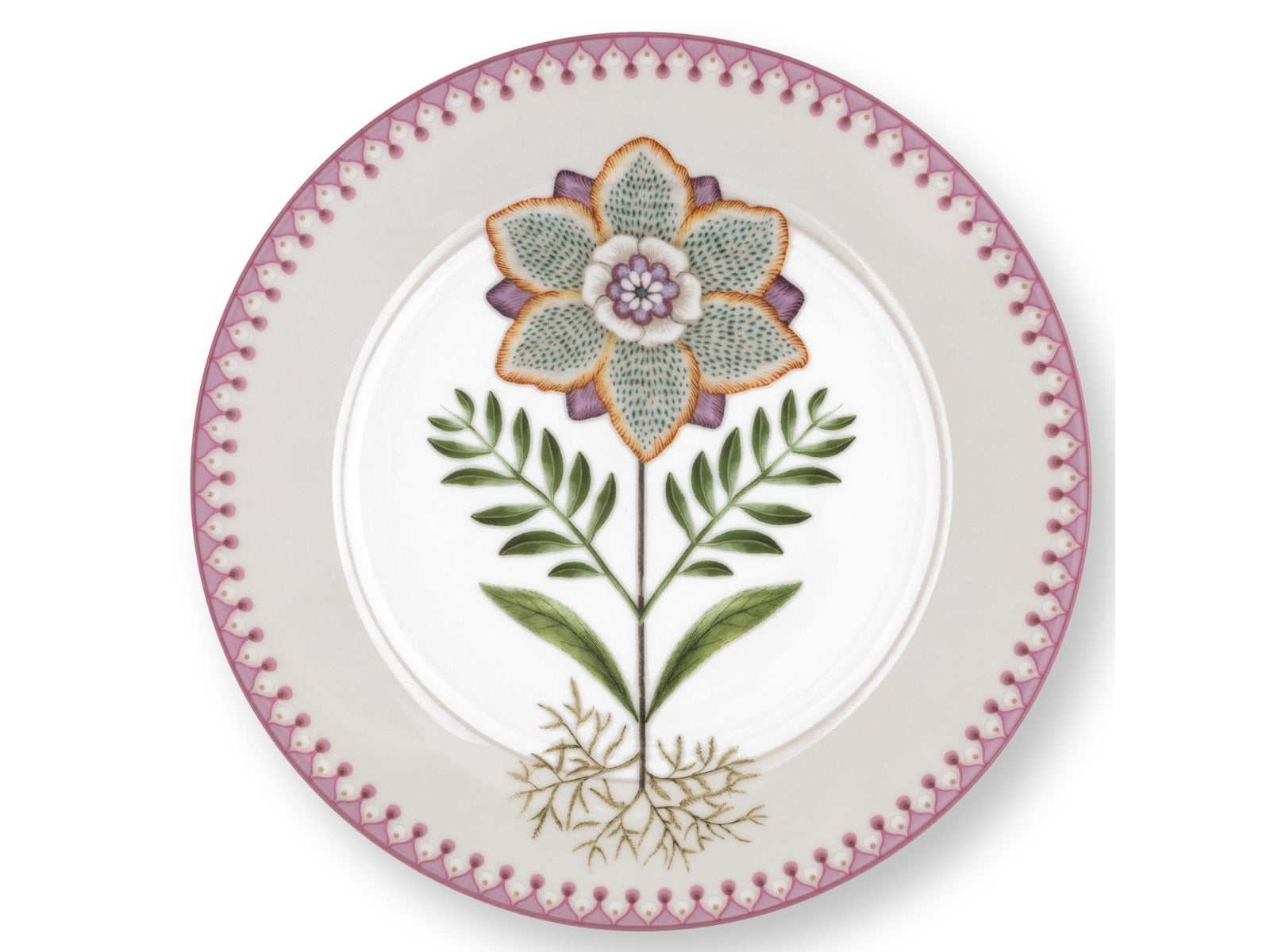 PIP STUDIO Lily&Lotus Lilac Etagere 3tlg Freisteller6