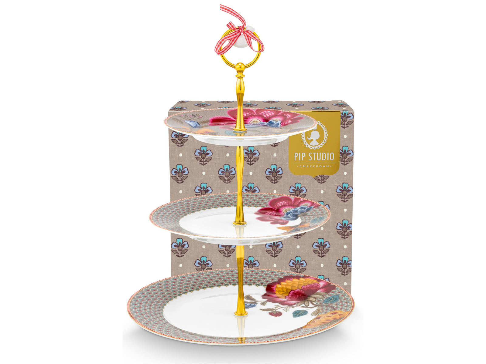 PIP STUDIO Blooming Tales Fantasy Khaki Etagere 3tlg Freisteller1