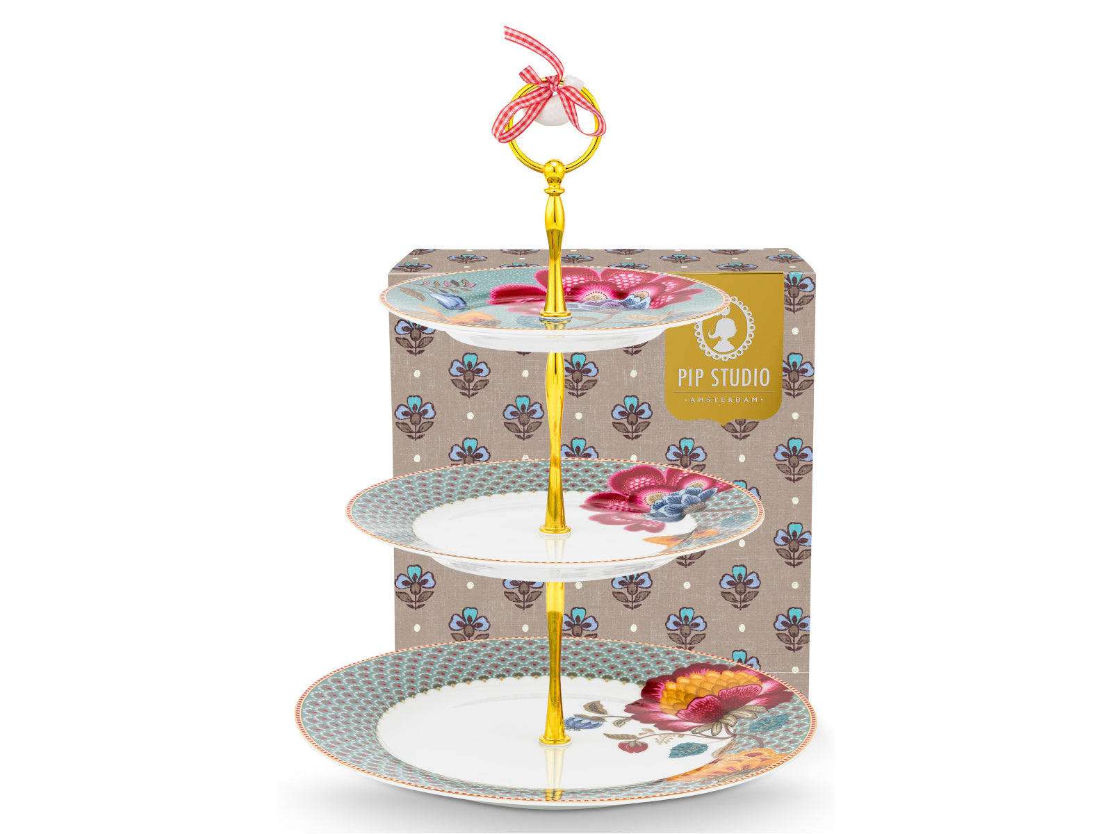 PIP STUDIO Blooming Tales Fantasy Blue Etagere 3tlg Freisteller1