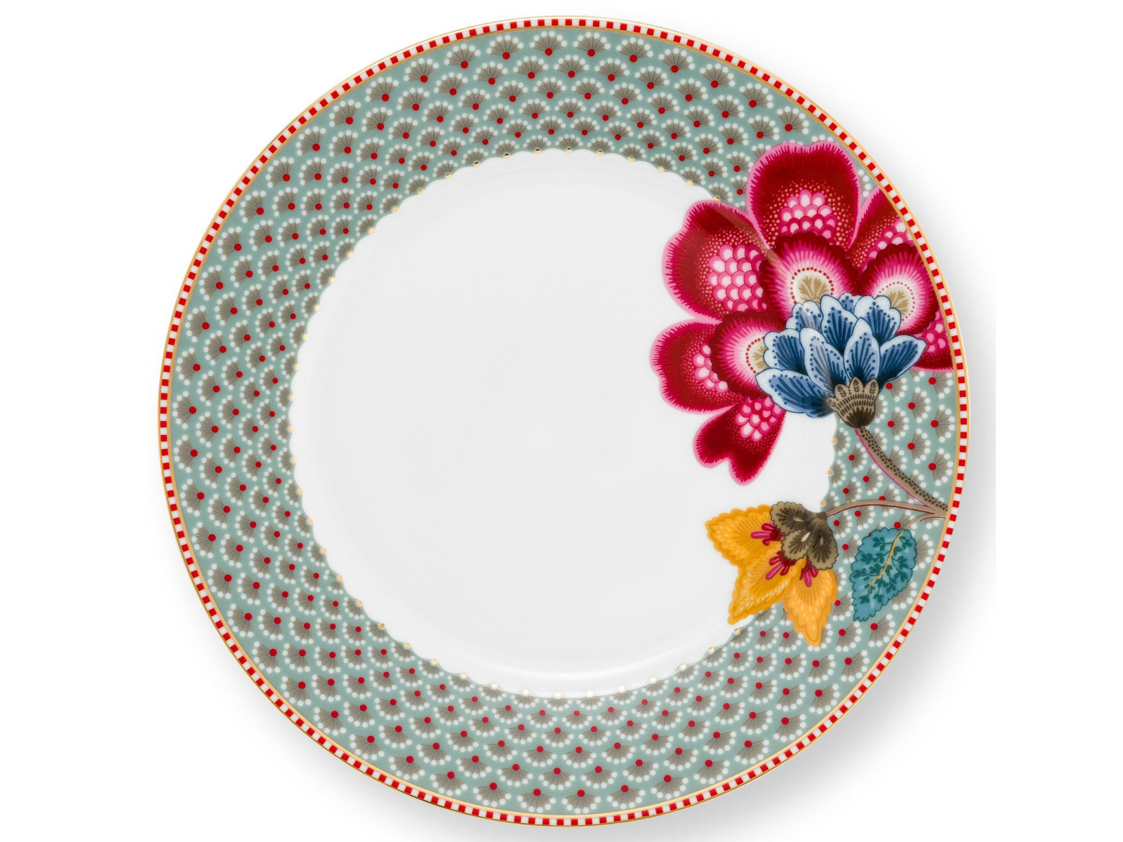 PIP STUDIO Blooming Tales Fantasy Blue Etagere 3tlg Freisteller5