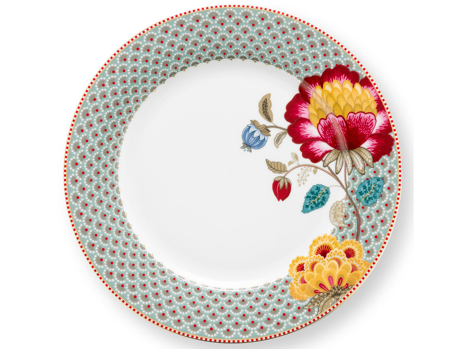 PIP STUDIO Blooming Tales Fantasy Blue Etagere 3tlg Freisteller6