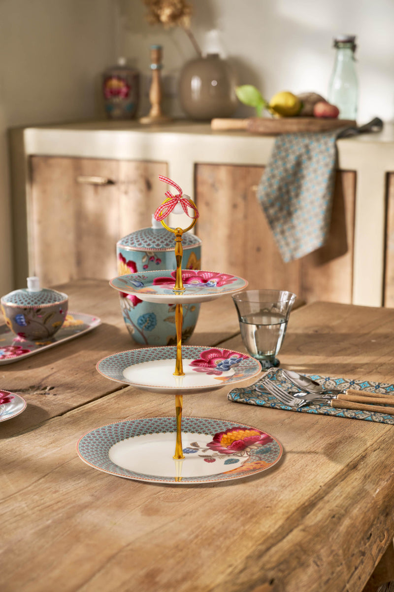 PIP STUDIO Blooming Tales Fantasy Blue Etagere 3tlg Lifestyle