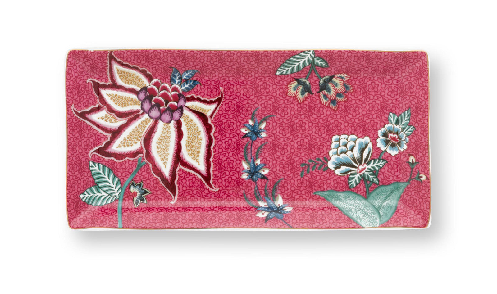 PIP STUDIO Flower Festival Oriental Geschenkset rund dark pink 6tlg Freisteller