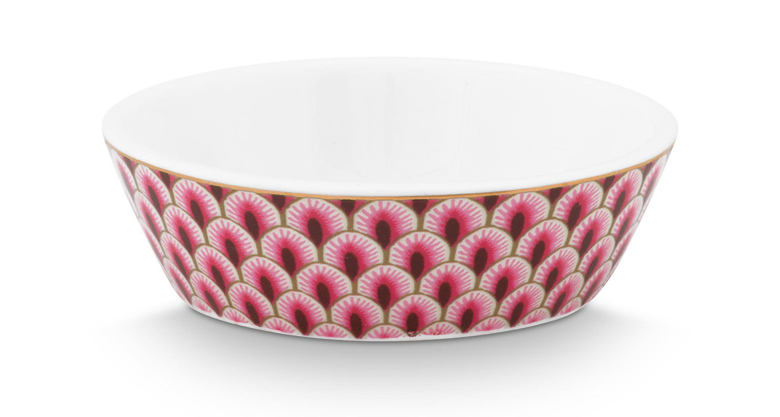 PIP STUDIO Flower Festival Oriental Geschenkset rund dark pink 6tlg Freisteller