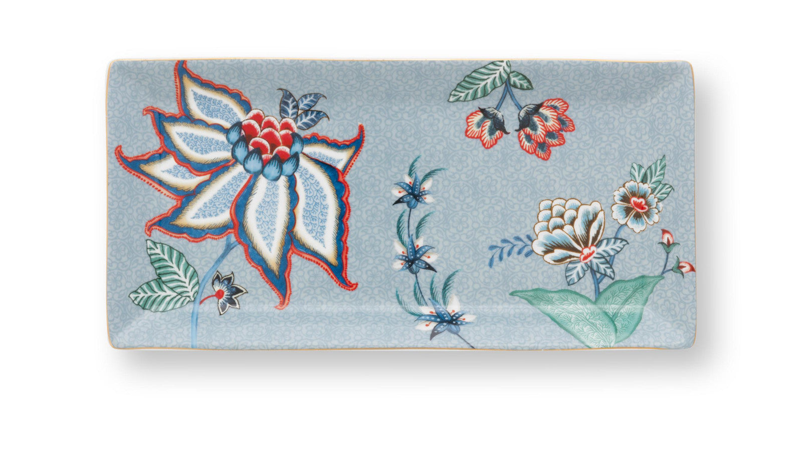 PIP STUDIO Flower Festival Oriental Geschenkset quadratisch blau 6tlg Freisteller