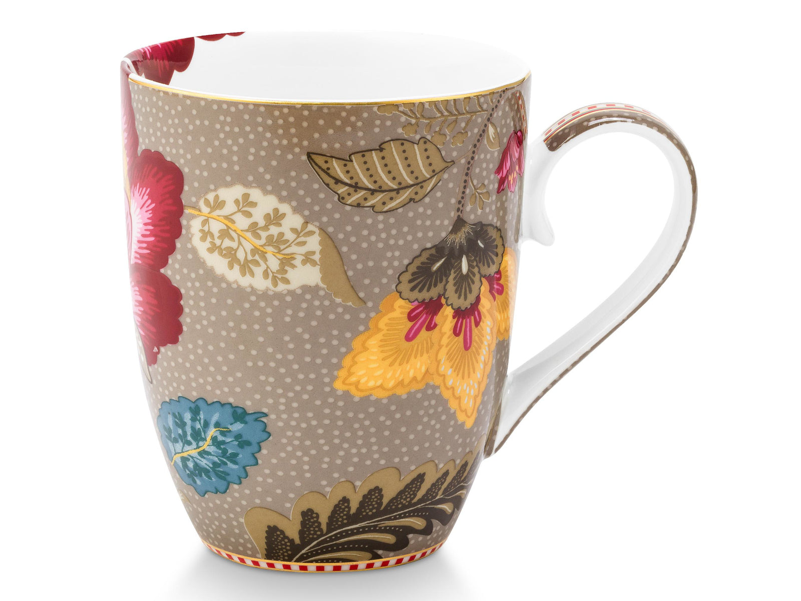 PIP STUDIO Blooming Tales Fantasy Khaki Frühstücksset Set3 Freisteller5