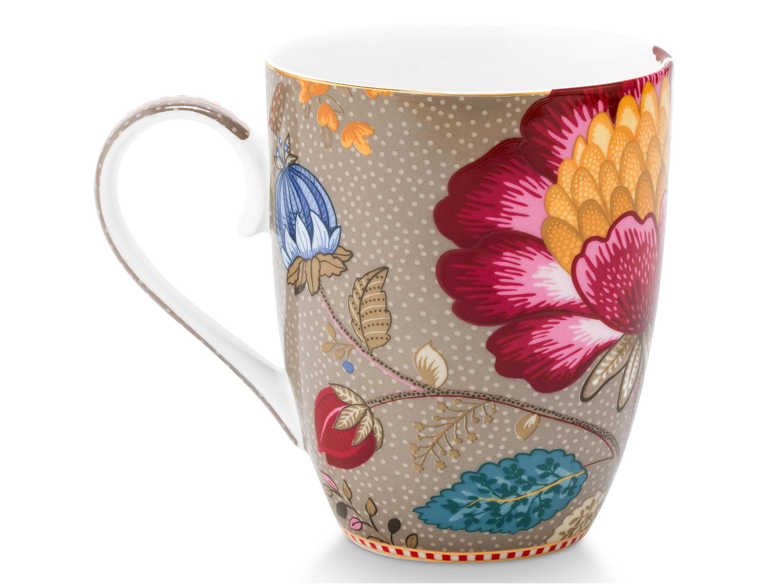 PIP STUDIO Blooming Tales Fantasy Khaki Frühstücksset Set3 Freisteller6