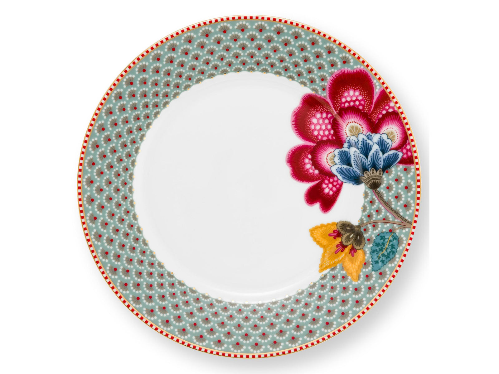 PIP STUDIO Blooming Tales Fantasy Blue Frühstücksset Set3 Freisteller3