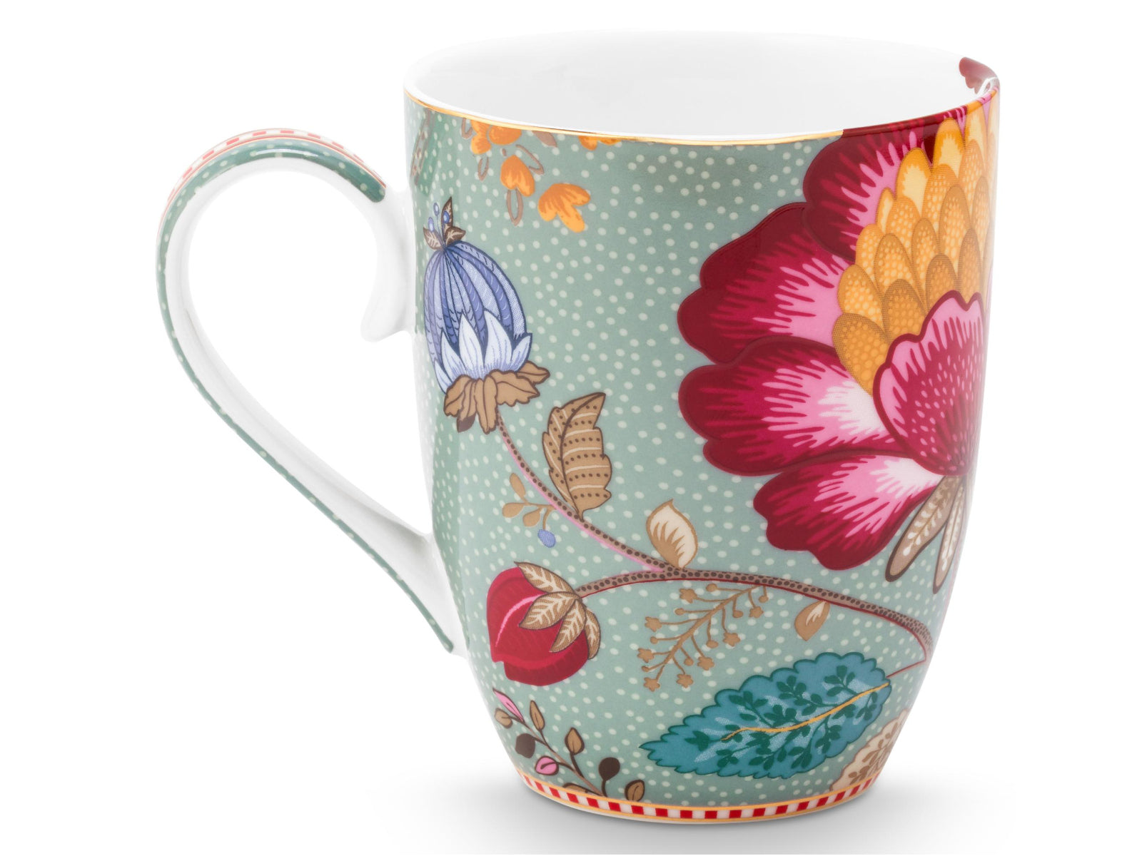 PIP STUDIO Blooming Tales Fantasy Blue Frühstücksset Set3 Freisteller6