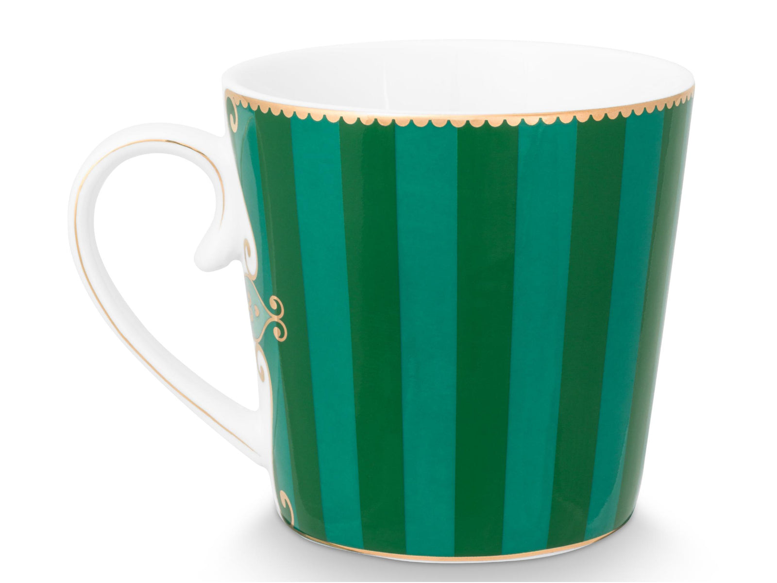 PIP STUDIO Love Birds Medallion Stripes Emerald-Green Teeset für eine Person 0,3l Freisteller5