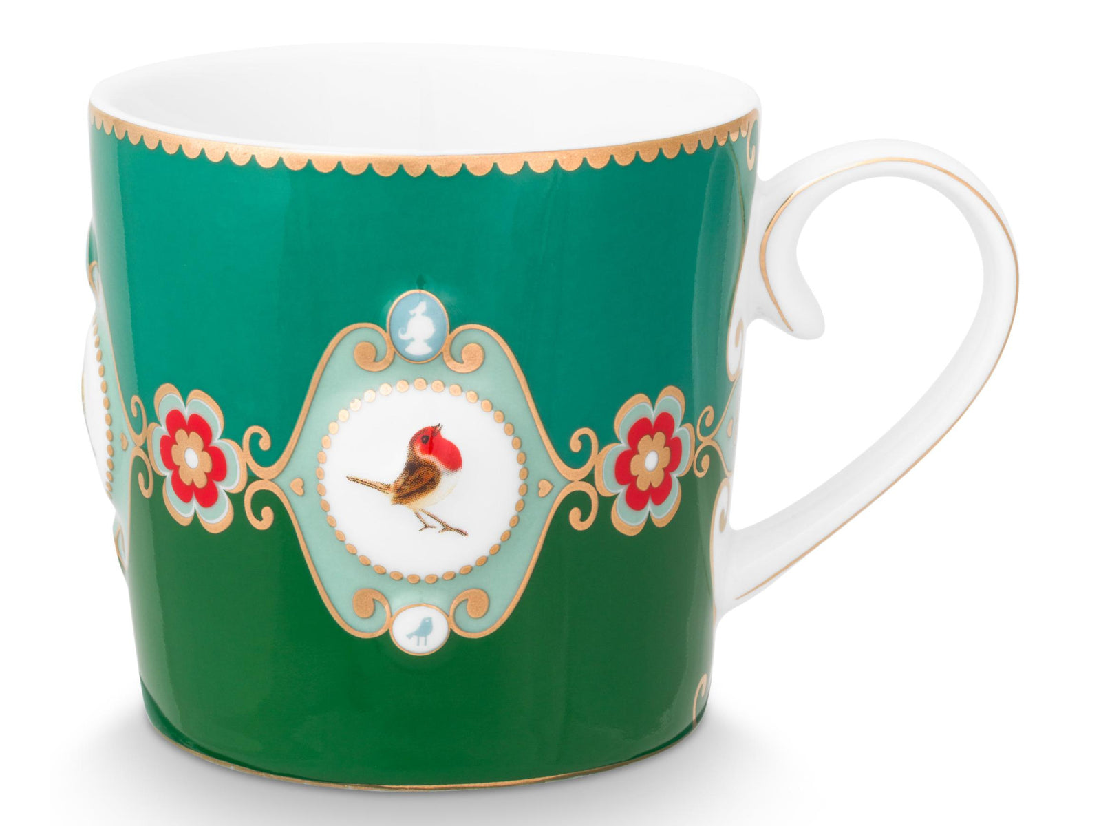 PIP STUDIO Love Birds Medallion Emerald-Green Tesset für eine Person 0,3l Freisteller4