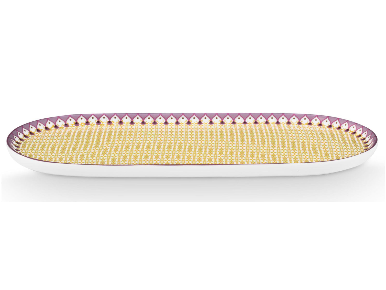 PIP STUDIO Lily&Lotus Tiles Yellow Milch- und Zuckertablett 25x12cm Freisteller2